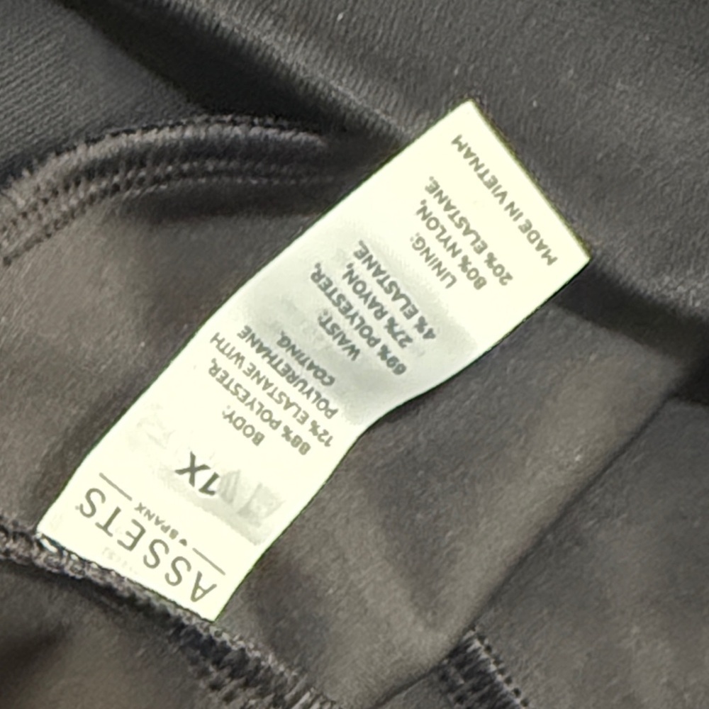 Spanx Stylish Black Faux Leather pleather Leggings tights Sz 1X - Picture 7 of 10